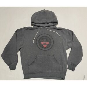 Vintage Jansport Hawaii Prep Academy Hoodie Sweatshirt Size Medium Logo Gray